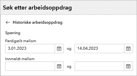 Søk etter arbeidsoppdrag