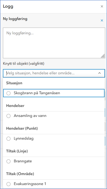 Knytte loggføring til objekt