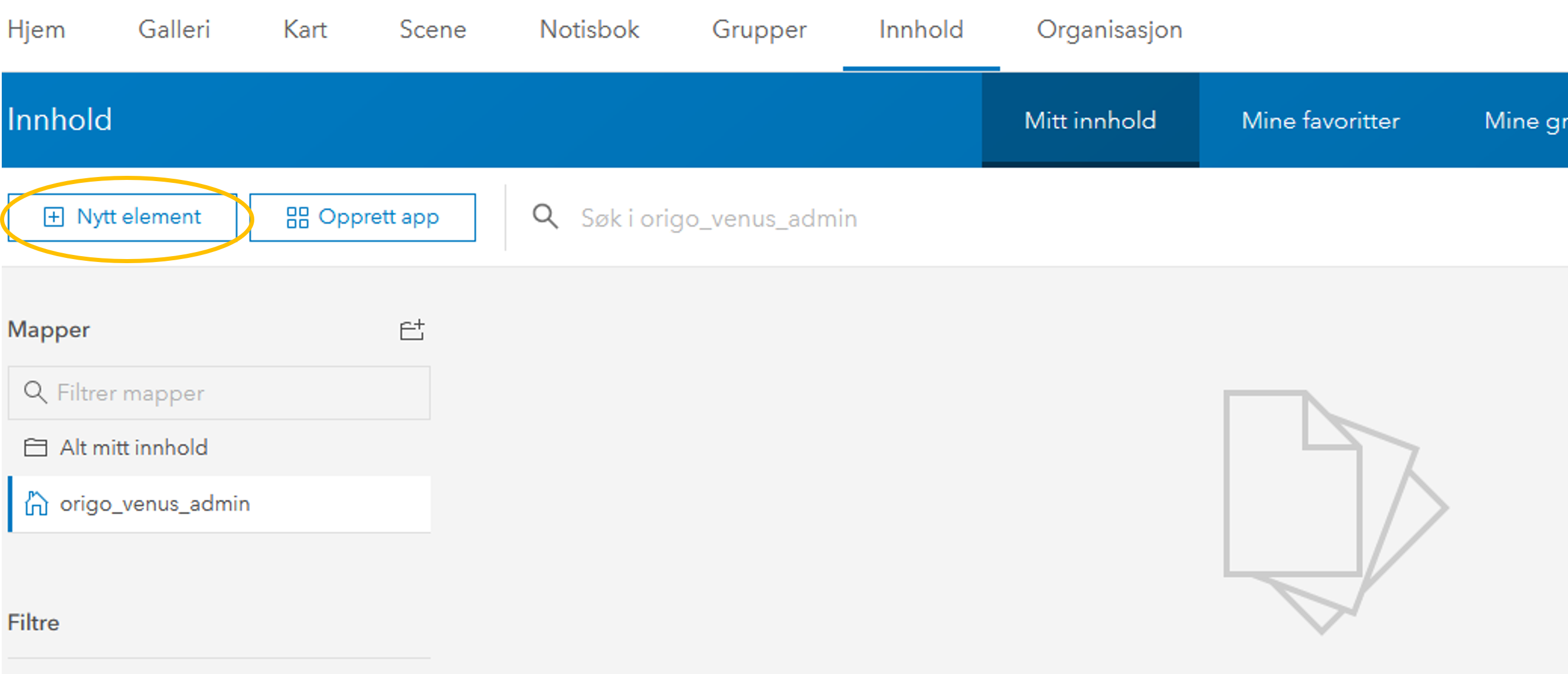 nytt element
