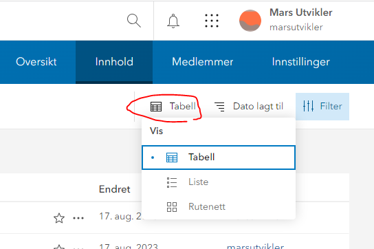 tabell